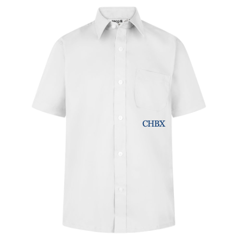 CHBX Camicie Boy Non Iron Manica Corta- 2 camicie per confezione