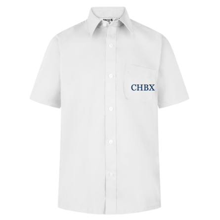 CHBX Camicie Boy Non Iron Manica Corta- 2 camicie per confezione