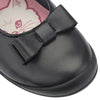 START RITE GIRL SHOE- BLACK LEATHER WITH BOW